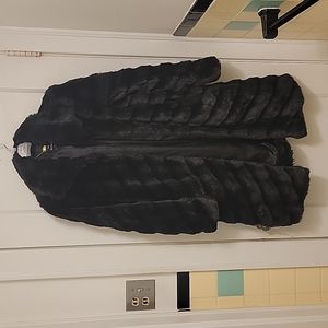 Dennis Basso below knee length faux mink